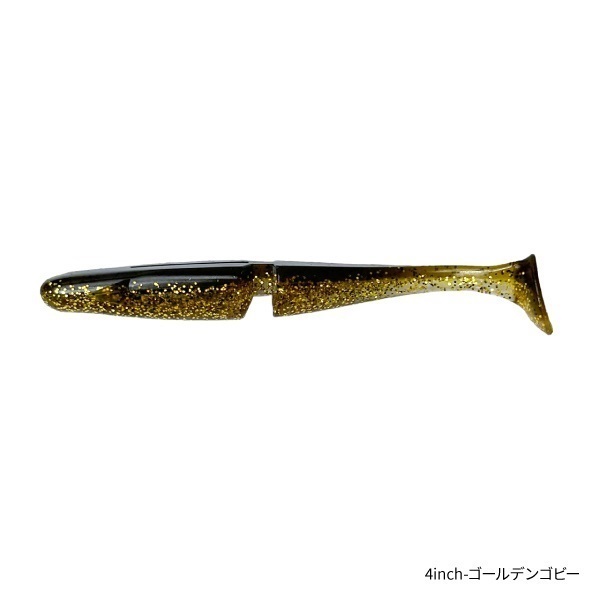 SW VERSATILE SHAD 【4インチシャッドテールワーム/ソルトルアーフィッシング】(4-ゴールデンゴビー)